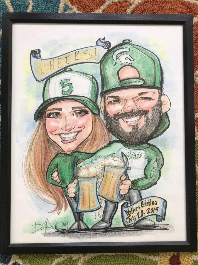 Custom caricature artwork from photos